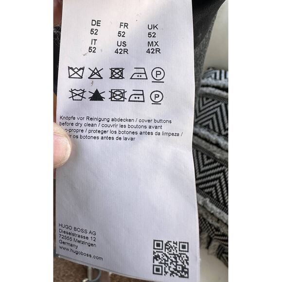 Hugo Boss REDA Italy Men's 42R Super 110 Wool Single-Breasted Two Button Blazer - Picture 8 of 15